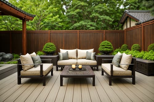 photo from pinterest of zen-style designed (outdoor patio ) with barbeque or grill and patio couch with pillows and deck with deck chairs and grass and plant and barbeque or grill. . with natural textures and simplicity and japanese and asian and asian zen and japanese minimalist and serenity and harmony and calm and neutral colors. . cinematic photo, highly detailed, cinematic lighting, ultra-detailed, ultrarealistic, photorealism, 8k. trending on pinterest. zen design style. masterpiece, cinematic light, ultrarealistic+, photorealistic+, 8k, raw photo, realistic, sharp focus on eyes, (symmetrical eyes), (intact eyes), hyperrealistic, highest quality, best quality, , highly detailed, masterpiece, best quality, extremely detailed 8k wallpaper, masterpiece, best quality, ultra-detailed, best shadow, detailed background, detailed face, detailed eyes, high contrast, best illumination, detailed face, dulux, caustic, dynamic angle, detailed glow. dramatic lighting. highly detailed, insanely detailed hair, symmetrical, intricate details, professionally retouched, 8k high definition. strong bokeh. award winning photo.