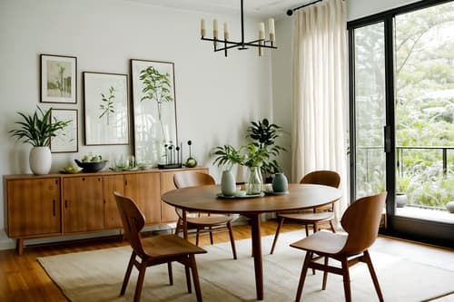 photo from pinterest of zen-style interior designed (dining room interior) with vase and dining table and plant and plates, cutlery and glasses on dining table and dining table chairs and painting or photo on wall and light or chandelier and bookshelves. . with serenity and harmony and natural light and natural textures and simplicity and asian interior and simple furniture and calm and neutral colors and japanese minimalist interior. . cinematic photo, highly detailed, cinematic lighting, ultra-detailed, ultrarealistic, photorealism, 8k. trending on pinterest. zen interior design style. masterpiece, cinematic light, ultrarealistic+, photorealistic+, 8k, raw photo, realistic, sharp focus on eyes, (symmetrical eyes), (intact eyes), hyperrealistic, highest quality, best quality, , highly detailed, masterpiece, best quality, extremely detailed 8k wallpaper, masterpiece, best quality, ultra-detailed, best shadow, detailed background, detailed face, detailed eyes, high contrast, best illumination, detailed face, dulux, caustic, dynamic angle, detailed glow. dramatic lighting. highly detailed, insanely detailed hair, symmetrical, intricate details, professionally retouched, 8k high definition. strong bokeh. award winning photo.