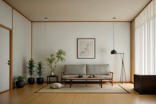photo from pinterest of zen-style interior designed (exhibition space interior) . with calm and neutral colors and japanese minimalist interior and japanese minimalist interior and mimimalist and serenity and harmony and clutter free and asian zen interior and simple furniture. . cinematic photo, highly detailed, cinematic lighting, ultra-detailed, ultrarealistic, photorealism, 8k. trending on pinterest. zen interior design style. masterpiece, cinematic light, ultrarealistic+, photorealistic+, 8k, raw photo, realistic, sharp focus on eyes, (symmetrical eyes), (intact eyes), hyperrealistic, highest quality, best quality, , highly detailed, masterpiece, best quality, extremely detailed 8k wallpaper, masterpiece, best quality, ultra-detailed, best shadow, detailed background, detailed face, detailed eyes, high contrast, best illumination, detailed face, dulux, caustic, dynamic angle, detailed glow. dramatic lighting. highly detailed, insanely detailed hair, symmetrical, intricate details, professionally retouched, 8k high definition. strong bokeh. award winning photo.