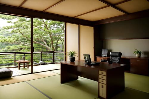photo from pinterest of zen-style interior designed (home office interior) with desk lamp and cabinets and office chair and computer desk and plant and desk lamp. . with japanese minimalist interior and asian zen interior and simplicity and serenity and harmony and japanese minimalist interior and natural light and japanese minimalist interior and asian zen interior. . cinematic photo, highly detailed, cinematic lighting, ultra-detailed, ultrarealistic, photorealism, 8k. trending on pinterest. zen interior design style. masterpiece, cinematic light, ultrarealistic+, photorealistic+, 8k, raw photo, realistic, sharp focus on eyes, (symmetrical eyes), (intact eyes), hyperrealistic, highest quality, best quality, , highly detailed, masterpiece, best quality, extremely detailed 8k wallpaper, masterpiece, best quality, ultra-detailed, best shadow, detailed background, detailed face, detailed eyes, high contrast, best illumination, detailed face, dulux, caustic, dynamic angle, detailed glow. dramatic lighting. highly detailed, insanely detailed hair, symmetrical, intricate details, professionally retouched, 8k high definition. strong bokeh. award winning photo.