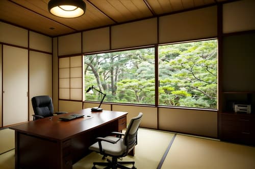 photo from pinterest of zen-style interior designed (home office interior) with desk lamp and cabinets and office chair and computer desk and plant and desk lamp. . with japanese minimalist interior and asian zen interior and simplicity and serenity and harmony and japanese minimalist interior and natural light and japanese minimalist interior and asian zen interior. . cinematic photo, highly detailed, cinematic lighting, ultra-detailed, ultrarealistic, photorealism, 8k. trending on pinterest. zen interior design style. masterpiece, cinematic light, ultrarealistic+, photorealistic+, 8k, raw photo, realistic, sharp focus on eyes, (symmetrical eyes), (intact eyes), hyperrealistic, highest quality, best quality, , highly detailed, masterpiece, best quality, extremely detailed 8k wallpaper, masterpiece, best quality, ultra-detailed, best shadow, detailed background, detailed face, detailed eyes, high contrast, best illumination, detailed face, dulux, caustic, dynamic angle, detailed glow. dramatic lighting. highly detailed, insanely detailed hair, symmetrical, intricate details, professionally retouched, 8k high definition. strong bokeh. award winning photo.