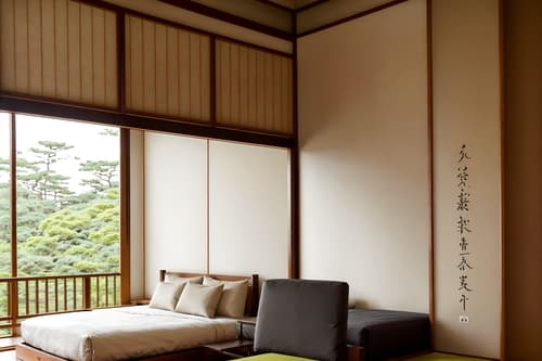 photo from pinterest of zen-style interior designed (hotel room interior) with accent chair and working desk with desk chair and dresser closet and storage bench or ottoman and mirror and bed and bedside table or night stand and plant. . with japanese minimalist interior and calm and neutral colors and asian zen interior and asian zen interior and asian interior and japanese minimalist interior and mimimalist and japanese interior. . cinematic photo, highly detailed, cinematic lighting, ultra-detailed, ultrarealistic, photorealism, 8k. trending on pinterest. zen interior design style. masterpiece, cinematic light, ultrarealistic+, photorealistic+, 8k, raw photo, realistic, sharp focus on eyes, (symmetrical eyes), (intact eyes), hyperrealistic, highest quality, best quality, , highly detailed, masterpiece, best quality, extremely detailed 8k wallpaper, masterpiece, best quality, ultra-detailed, best shadow, detailed background, detailed face, detailed eyes, high contrast, best illumination, detailed face, dulux, caustic, dynamic angle, detailed glow. dramatic lighting. highly detailed, insanely detailed hair, symmetrical, intricate details, professionally retouched, 8k high definition. strong bokeh. award winning photo.