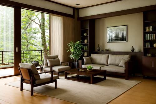 photo from pinterest of zen-style interior designed (living room interior) with furniture and bookshelves and occasional tables and coffee tables and sofa and electric lamps and plant and televisions. . with asian interior and calm and neutral colors and asian zen interior and serenity and harmony and natural textures and clean lines and japanese minimalist interior and simplicity. . cinematic photo, highly detailed, cinematic lighting, ultra-detailed, ultrarealistic, photorealism, 8k. trending on pinterest. zen interior design style. masterpiece, cinematic light, ultrarealistic+, photorealistic+, 8k, raw photo, realistic, sharp focus on eyes, (symmetrical eyes), (intact eyes), hyperrealistic, highest quality, best quality, , highly detailed, masterpiece, best quality, extremely detailed 8k wallpaper, masterpiece, best quality, ultra-detailed, best shadow, detailed background, detailed face, detailed eyes, high contrast, best illumination, detailed face, dulux, caustic, dynamic angle, detailed glow. dramatic lighting. highly detailed, insanely detailed hair, symmetrical, intricate details, professionally retouched, 8k high definition. strong bokeh. award winning photo.