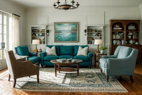 photo from pinterest of coastal-style interior designed (living room interior) with chairs and furniture and sofa and electric lamps and bookshelves and rug and occasional tables and coffee tables. . with . . cinematic photo, highly detailed, cinematic lighting, ultra-detailed, ultrarealistic, photorealism, 8k. trending on pinterest. coastal interior design style. masterpiece, cinematic light, ultrarealistic+, photorealistic+, 8k, raw photo, realistic, sharp focus on eyes, (symmetrical eyes), (intact eyes), hyperrealistic, highest quality, best quality, , highly detailed, masterpiece, best quality, extremely detailed 8k wallpaper, masterpiece, best quality, ultra-detailed, best shadow, detailed background, detailed face, detailed eyes, high contrast, best illumination, detailed face, dulux, caustic, dynamic angle, detailed glow. dramatic lighting. highly detailed, insanely detailed hair, symmetrical, intricate details, professionally retouched, 8k high definition. strong bokeh. award winning photo.