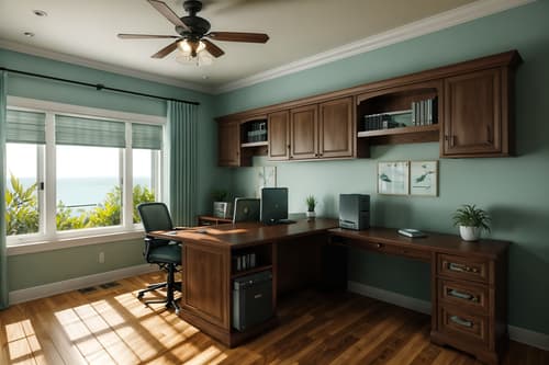 photo from pinterest of coastal-style interior designed (home office interior) with cabinets and office chair and plant and computer desk and desk lamp and cabinets. . with . . cinematic photo, highly detailed, cinematic lighting, ultra-detailed, ultrarealistic, photorealism, 8k. trending on pinterest. coastal interior design style. masterpiece, cinematic light, ultrarealistic+, photorealistic+, 8k, raw photo, realistic, sharp focus on eyes, (symmetrical eyes), (intact eyes), hyperrealistic, highest quality, best quality, , highly detailed, masterpiece, best quality, extremely detailed 8k wallpaper, masterpiece, best quality, ultra-detailed, best shadow, detailed background, detailed face, detailed eyes, high contrast, best illumination, detailed face, dulux, caustic, dynamic angle, detailed glow. dramatic lighting. highly detailed, insanely detailed hair, symmetrical, intricate details, professionally retouched, 8k high definition. strong bokeh. award winning photo.