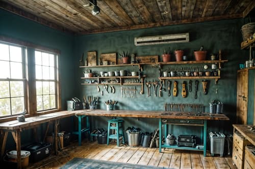 photo from pinterest of coastal-style interior designed (workshop interior) with tool wall and wooden workbench and messy and tool wall. . with . . cinematic photo, highly detailed, cinematic lighting, ultra-detailed, ultrarealistic, photorealism, 8k. trending on pinterest. coastal interior design style. masterpiece, cinematic light, ultrarealistic+, photorealistic+, 8k, raw photo, realistic, sharp focus on eyes, (symmetrical eyes), (intact eyes), hyperrealistic, highest quality, best quality, , highly detailed, masterpiece, best quality, extremely detailed 8k wallpaper, masterpiece, best quality, ultra-detailed, best shadow, detailed background, detailed face, detailed eyes, high contrast, best illumination, detailed face, dulux, caustic, dynamic angle, detailed glow. dramatic lighting. highly detailed, insanely detailed hair, symmetrical, intricate details, professionally retouched, 8k high definition. strong bokeh. award winning photo.