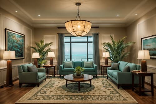 photo from pinterest of coastal-style interior designed (hotel lobby interior) with hanging lamps and check in desk and rug and plant and sofas and lounge chairs and coffee tables and furniture. . with . . cinematic photo, highly detailed, cinematic lighting, ultra-detailed, ultrarealistic, photorealism, 8k. trending on pinterest. coastal interior design style. masterpiece, cinematic light, ultrarealistic+, photorealistic+, 8k, raw photo, realistic, sharp focus on eyes, (symmetrical eyes), (intact eyes), hyperrealistic, highest quality, best quality, , highly detailed, masterpiece, best quality, extremely detailed 8k wallpaper, masterpiece, best quality, ultra-detailed, best shadow, detailed background, detailed face, detailed eyes, high contrast, best illumination, detailed face, dulux, caustic, dynamic angle, detailed glow. dramatic lighting. highly detailed, insanely detailed hair, symmetrical, intricate details, professionally retouched, 8k high definition. strong bokeh. award winning photo.