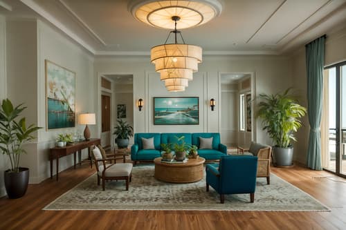 photo from pinterest of coastal-style interior designed (hotel lobby interior) with hanging lamps and check in desk and rug and plant and sofas and lounge chairs and coffee tables and furniture. . with . . cinematic photo, highly detailed, cinematic lighting, ultra-detailed, ultrarealistic, photorealism, 8k. trending on pinterest. coastal interior design style. masterpiece, cinematic light, ultrarealistic+, photorealistic+, 8k, raw photo, realistic, sharp focus on eyes, (symmetrical eyes), (intact eyes), hyperrealistic, highest quality, best quality, , highly detailed, masterpiece, best quality, extremely detailed 8k wallpaper, masterpiece, best quality, ultra-detailed, best shadow, detailed background, detailed face, detailed eyes, high contrast, best illumination, detailed face, dulux, caustic, dynamic angle, detailed glow. dramatic lighting. highly detailed, insanely detailed hair, symmetrical, intricate details, professionally retouched, 8k high definition. strong bokeh. award winning photo.