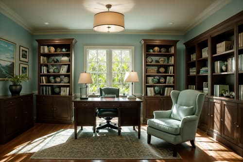 photo from pinterest of coastal-style interior designed (study room interior) with bookshelves and office chair and desk lamp and writing desk and cabinets and lounge chair and plant and bookshelves. . with . . cinematic photo, highly detailed, cinematic lighting, ultra-detailed, ultrarealistic, photorealism, 8k. trending on pinterest. coastal interior design style. masterpiece, cinematic light, ultrarealistic+, photorealistic+, 8k, raw photo, realistic, sharp focus on eyes, (symmetrical eyes), (intact eyes), hyperrealistic, highest quality, best quality, , highly detailed, masterpiece, best quality, extremely detailed 8k wallpaper, masterpiece, best quality, ultra-detailed, best shadow, detailed background, detailed face, detailed eyes, high contrast, best illumination, detailed face, dulux, caustic, dynamic angle, detailed glow. dramatic lighting. highly detailed, insanely detailed hair, symmetrical, intricate details, professionally retouched, 8k high definition. strong bokeh. award winning photo.