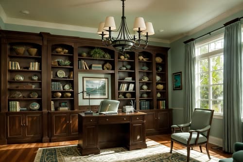 photo from pinterest of coastal-style interior designed (study room interior) with bookshelves and office chair and desk lamp and writing desk and cabinets and lounge chair and plant and bookshelves. . with . . cinematic photo, highly detailed, cinematic lighting, ultra-detailed, ultrarealistic, photorealism, 8k. trending on pinterest. coastal interior design style. masterpiece, cinematic light, ultrarealistic+, photorealistic+, 8k, raw photo, realistic, sharp focus on eyes, (symmetrical eyes), (intact eyes), hyperrealistic, highest quality, best quality, , highly detailed, masterpiece, best quality, extremely detailed 8k wallpaper, masterpiece, best quality, ultra-detailed, best shadow, detailed background, detailed face, detailed eyes, high contrast, best illumination, detailed face, dulux, caustic, dynamic angle, detailed glow. dramatic lighting. highly detailed, insanely detailed hair, symmetrical, intricate details, professionally retouched, 8k high definition. strong bokeh. award winning photo.