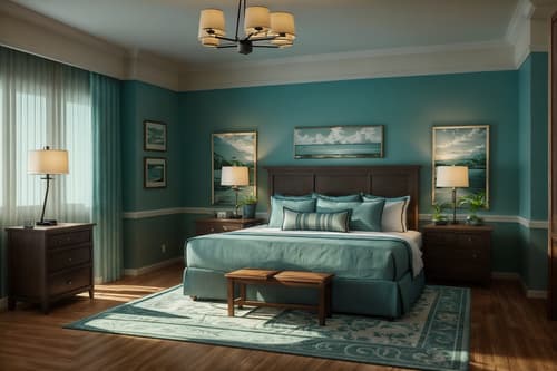 photo from pinterest of coastal-style interior designed (hotel room interior) with working desk with desk chair and plant and storage bench or ottoman and mirror and headboard and accent chair and night light and bedside table or night stand. . with . . cinematic photo, highly detailed, cinematic lighting, ultra-detailed, ultrarealistic, photorealism, 8k. trending on pinterest. coastal interior design style. masterpiece, cinematic light, ultrarealistic+, photorealistic+, 8k, raw photo, realistic, sharp focus on eyes, (symmetrical eyes), (intact eyes), hyperrealistic, highest quality, best quality, , highly detailed, masterpiece, best quality, extremely detailed 8k wallpaper, masterpiece, best quality, ultra-detailed, best shadow, detailed background, detailed face, detailed eyes, high contrast, best illumination, detailed face, dulux, caustic, dynamic angle, detailed glow. dramatic lighting. highly detailed, insanely detailed hair, symmetrical, intricate details, professionally retouched, 8k high definition. strong bokeh. award winning photo.