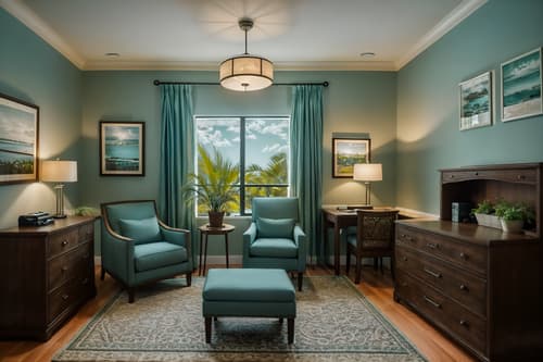 photo from pinterest of coastal-style interior designed (hotel room interior) with working desk with desk chair and plant and storage bench or ottoman and mirror and headboard and accent chair and night light and bedside table or night stand. . with . . cinematic photo, highly detailed, cinematic lighting, ultra-detailed, ultrarealistic, photorealism, 8k. trending on pinterest. coastal interior design style. masterpiece, cinematic light, ultrarealistic+, photorealistic+, 8k, raw photo, realistic, sharp focus on eyes, (symmetrical eyes), (intact eyes), hyperrealistic, highest quality, best quality, , highly detailed, masterpiece, best quality, extremely detailed 8k wallpaper, masterpiece, best quality, ultra-detailed, best shadow, detailed background, detailed face, detailed eyes, high contrast, best illumination, detailed face, dulux, caustic, dynamic angle, detailed glow. dramatic lighting. highly detailed, insanely detailed hair, symmetrical, intricate details, professionally retouched, 8k high definition. strong bokeh. award winning photo.