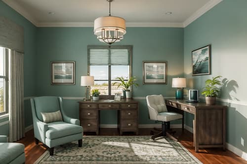 photo from pinterest of coastal-style interior designed (hotel room interior) with working desk with desk chair and plant and storage bench or ottoman and mirror and headboard and accent chair and night light and bedside table or night stand. . with . . cinematic photo, highly detailed, cinematic lighting, ultra-detailed, ultrarealistic, photorealism, 8k. trending on pinterest. coastal interior design style. masterpiece, cinematic light, ultrarealistic+, photorealistic+, 8k, raw photo, realistic, sharp focus on eyes, (symmetrical eyes), (intact eyes), hyperrealistic, highest quality, best quality, , highly detailed, masterpiece, best quality, extremely detailed 8k wallpaper, masterpiece, best quality, ultra-detailed, best shadow, detailed background, detailed face, detailed eyes, high contrast, best illumination, detailed face, dulux, caustic, dynamic angle, detailed glow. dramatic lighting. highly detailed, insanely detailed hair, symmetrical, intricate details, professionally retouched, 8k high definition. strong bokeh. award winning photo.