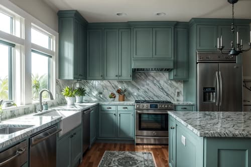 photo from pinterest of coastal-style interior designed (kitchen interior) with sink and stove and refrigerator and plant and worktops and kitchen cabinets and sink. . with . . cinematic photo, highly detailed, cinematic lighting, ultra-detailed, ultrarealistic, photorealism, 8k. trending on pinterest. coastal interior design style. masterpiece, cinematic light, ultrarealistic+, photorealistic+, 8k, raw photo, realistic, sharp focus on eyes, (symmetrical eyes), (intact eyes), hyperrealistic, highest quality, best quality, , highly detailed, masterpiece, best quality, extremely detailed 8k wallpaper, masterpiece, best quality, ultra-detailed, best shadow, detailed background, detailed face, detailed eyes, high contrast, best illumination, detailed face, dulux, caustic, dynamic angle, detailed glow. dramatic lighting. highly detailed, insanely detailed hair, symmetrical, intricate details, professionally retouched, 8k high definition. strong bokeh. award winning photo.