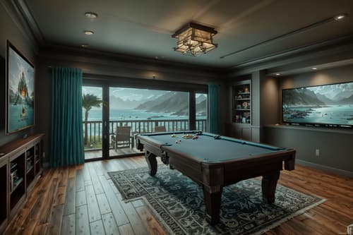 photo from pinterest of coastal-style interior designed (gaming room interior) . with . . cinematic photo, highly detailed, cinematic lighting, ultra-detailed, ultrarealistic, photorealism, 8k. trending on pinterest. coastal interior design style. masterpiece, cinematic light, ultrarealistic+, photorealistic+, 8k, raw photo, realistic, sharp focus on eyes, (symmetrical eyes), (intact eyes), hyperrealistic, highest quality, best quality, , highly detailed, masterpiece, best quality, extremely detailed 8k wallpaper, masterpiece, best quality, ultra-detailed, best shadow, detailed background, detailed face, detailed eyes, high contrast, best illumination, detailed face, dulux, caustic, dynamic angle, detailed glow. dramatic lighting. highly detailed, insanely detailed hair, symmetrical, intricate details, professionally retouched, 8k high definition. strong bokeh. award winning photo.