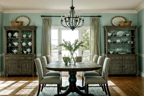 photo from pinterest of coastal-style interior designed (dining room interior) with dining table and painting or photo on wall and vase and table cloth and bookshelves and plant and light or chandelier and plates, cutlery and glasses on dining table. . with . . cinematic photo, highly detailed, cinematic lighting, ultra-detailed, ultrarealistic, photorealism, 8k. trending on pinterest. coastal interior design style. masterpiece, cinematic light, ultrarealistic+, photorealistic+, 8k, raw photo, realistic, sharp focus on eyes, (symmetrical eyes), (intact eyes), hyperrealistic, highest quality, best quality, , highly detailed, masterpiece, best quality, extremely detailed 8k wallpaper, masterpiece, best quality, ultra-detailed, best shadow, detailed background, detailed face, detailed eyes, high contrast, best illumination, detailed face, dulux, caustic, dynamic angle, detailed glow. dramatic lighting. highly detailed, insanely detailed hair, symmetrical, intricate details, professionally retouched, 8k high definition. strong bokeh. award winning photo.