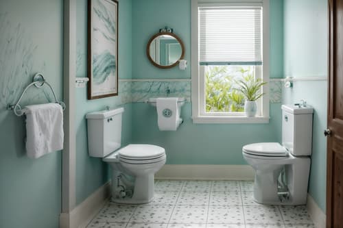 photo from pinterest of coastal-style interior designed (toilet interior) with sink with tap and toilet paper hanger and toilet with toilet seat up and sink with tap. . with . . cinematic photo, highly detailed, cinematic lighting, ultra-detailed, ultrarealistic, photorealism, 8k. trending on pinterest. coastal interior design style. masterpiece, cinematic light, ultrarealistic+, photorealistic+, 8k, raw photo, realistic, sharp focus on eyes, (symmetrical eyes), (intact eyes), hyperrealistic, highest quality, best quality, , highly detailed, masterpiece, best quality, extremely detailed 8k wallpaper, masterpiece, best quality, ultra-detailed, best shadow, detailed background, detailed face, detailed eyes, high contrast, best illumination, detailed face, dulux, caustic, dynamic angle, detailed glow. dramatic lighting. highly detailed, insanely detailed hair, symmetrical, intricate details, professionally retouched, 8k high definition. strong bokeh. award winning photo.
