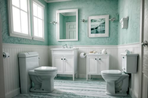 photo from pinterest of coastal-style interior designed (toilet interior) with sink with tap and toilet paper hanger and toilet with toilet seat up and sink with tap. . with . . cinematic photo, highly detailed, cinematic lighting, ultra-detailed, ultrarealistic, photorealism, 8k. trending on pinterest. coastal interior design style. masterpiece, cinematic light, ultrarealistic+, photorealistic+, 8k, raw photo, realistic, sharp focus on eyes, (symmetrical eyes), (intact eyes), hyperrealistic, highest quality, best quality, , highly detailed, masterpiece, best quality, extremely detailed 8k wallpaper, masterpiece, best quality, ultra-detailed, best shadow, detailed background, detailed face, detailed eyes, high contrast, best illumination, detailed face, dulux, caustic, dynamic angle, detailed glow. dramatic lighting. highly detailed, insanely detailed hair, symmetrical, intricate details, professionally retouched, 8k high definition. strong bokeh. award winning photo.