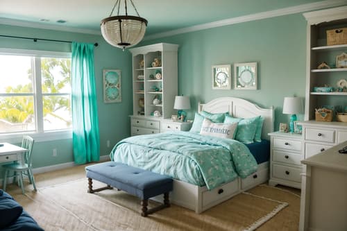 photo from pinterest of coastal-style interior designed (kids room interior) with bed and kids desk and dresser closet and storage bench or ottoman and night light and mirror and headboard and bedside table or night stand. . with . . cinematic photo, highly detailed, cinematic lighting, ultra-detailed, ultrarealistic, photorealism, 8k. trending on pinterest. coastal interior design style. masterpiece, cinematic light, ultrarealistic+, photorealistic+, 8k, raw photo, realistic, sharp focus on eyes, (symmetrical eyes), (intact eyes), hyperrealistic, highest quality, best quality, , highly detailed, masterpiece, best quality, extremely detailed 8k wallpaper, masterpiece, best quality, ultra-detailed, best shadow, detailed background, detailed face, detailed eyes, high contrast, best illumination, detailed face, dulux, caustic, dynamic angle, detailed glow. dramatic lighting. highly detailed, insanely detailed hair, symmetrical, intricate details, professionally retouched, 8k high definition. strong bokeh. award winning photo.