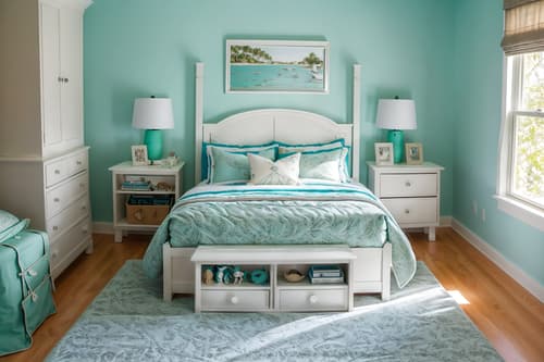 photo from pinterest of coastal-style interior designed (kids room interior) with bed and kids desk and dresser closet and storage bench or ottoman and night light and mirror and headboard and bedside table or night stand. . with . . cinematic photo, highly detailed, cinematic lighting, ultra-detailed, ultrarealistic, photorealism, 8k. trending on pinterest. coastal interior design style. masterpiece, cinematic light, ultrarealistic+, photorealistic+, 8k, raw photo, realistic, sharp focus on eyes, (symmetrical eyes), (intact eyes), hyperrealistic, highest quality, best quality, , highly detailed, masterpiece, best quality, extremely detailed 8k wallpaper, masterpiece, best quality, ultra-detailed, best shadow, detailed background, detailed face, detailed eyes, high contrast, best illumination, detailed face, dulux, caustic, dynamic angle, detailed glow. dramatic lighting. highly detailed, insanely detailed hair, symmetrical, intricate details, professionally retouched, 8k high definition. strong bokeh. award winning photo.