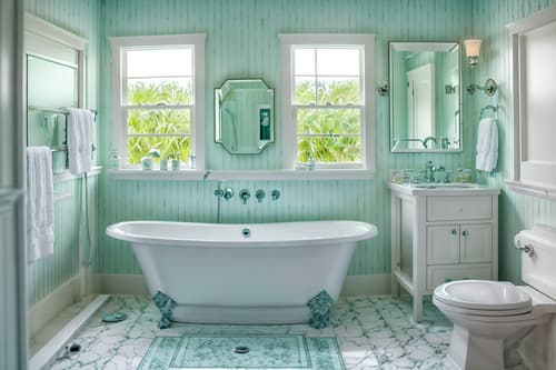photo from pinterest of coastal-style interior designed (bathroom interior) with shower and bath towel and bathroom sink with faucet and bathtub and bathroom cabinet and toilet seat and bath rail and mirror. . with . . cinematic photo, highly detailed, cinematic lighting, ultra-detailed, ultrarealistic, photorealism, 8k. trending on pinterest. coastal interior design style. masterpiece, cinematic light, ultrarealistic+, photorealistic+, 8k, raw photo, realistic, sharp focus on eyes, (symmetrical eyes), (intact eyes), hyperrealistic, highest quality, best quality, , highly detailed, masterpiece, best quality, extremely detailed 8k wallpaper, masterpiece, best quality, ultra-detailed, best shadow, detailed background, detailed face, detailed eyes, high contrast, best illumination, detailed face, dulux, caustic, dynamic angle, detailed glow. dramatic lighting. highly detailed, insanely detailed hair, symmetrical, intricate details, professionally retouched, 8k high definition. strong bokeh. award winning photo.