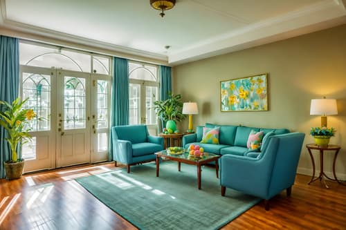 photo from pinterest of easter-style interior designed (hotel lobby interior) with sofas and coffee tables and plant and furniture and rug and hanging lamps and lounge chairs and check in desk. . with colorful easter eggs and spring decorations and light blue colors and easter decorations and flowers on table and colorful easter eggs. . cinematic photo, highly detailed, cinematic lighting, ultra-detailed, ultrarealistic, photorealism, 8k. trending on pinterest. easter interior design style. masterpiece, cinematic light, ultrarealistic+, photorealistic+, 8k, raw photo, realistic, sharp focus on eyes, (symmetrical eyes), (intact eyes), hyperrealistic, highest quality, best quality, , highly detailed, masterpiece, best quality, extremely detailed 8k wallpaper, masterpiece, best quality, ultra-detailed, best shadow, detailed background, detailed face, detailed eyes, high contrast, best illumination, detailed face, dulux, caustic, dynamic angle, detailed glow. dramatic lighting. highly detailed, insanely detailed hair, symmetrical, intricate details, professionally retouched, 8k high definition. strong bokeh. award winning photo.