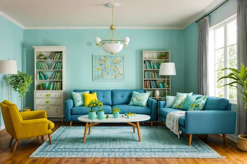 photo from pinterest of easter-style interior designed (living room interior) with rug and electric lamps and sofa and furniture and bookshelves and televisions and chairs and plant. . with light blue colors and flowers on table and spring decorations and easter decorations and colorful easter eggs and light blue colors. . cinematic photo, highly detailed, cinematic lighting, ultra-detailed, ultrarealistic, photorealism, 8k. trending on pinterest. easter interior design style. masterpiece, cinematic light, ultrarealistic+, photorealistic+, 8k, raw photo, realistic, sharp focus on eyes, (symmetrical eyes), (intact eyes), hyperrealistic, highest quality, best quality, , highly detailed, masterpiece, best quality, extremely detailed 8k wallpaper, masterpiece, best quality, ultra-detailed, best shadow, detailed background, detailed face, detailed eyes, high contrast, best illumination, detailed face, dulux, caustic, dynamic angle, detailed glow. dramatic lighting. highly detailed, insanely detailed hair, symmetrical, intricate details, professionally retouched, 8k high definition. strong bokeh. award winning photo.