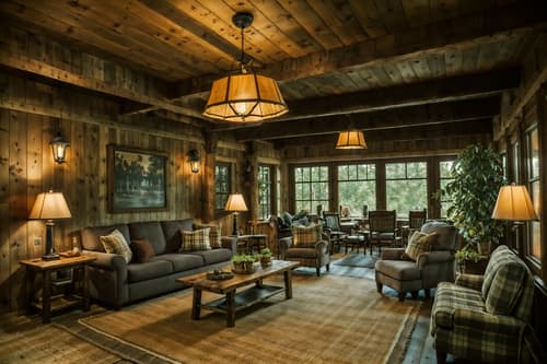 photo from pinterest of cottagecore-style interior designed (hotel lobby interior) with check in desk and sofas and rug and coffee tables and plant and lounge chairs and hanging lamps and furniture. . with rustic and cottage style and traditional and muted colors and natural and earthy and organic and country style. . cinematic photo, highly detailed, cinematic lighting, ultra-detailed, ultrarealistic, photorealism, 8k. trending on pinterest. cottagecore interior design style. masterpiece, cinematic light, ultrarealistic+, photorealistic+, 8k, raw photo, realistic, sharp focus on eyes, (symmetrical eyes), (intact eyes), hyperrealistic, highest quality, best quality, , highly detailed, masterpiece, best quality, extremely detailed 8k wallpaper, masterpiece, best quality, ultra-detailed, best shadow, detailed background, detailed face, detailed eyes, high contrast, best illumination, detailed face, dulux, caustic, dynamic angle, detailed glow. dramatic lighting. highly detailed, insanely detailed hair, symmetrical, intricate details, professionally retouched, 8k high definition. strong bokeh. award winning photo.