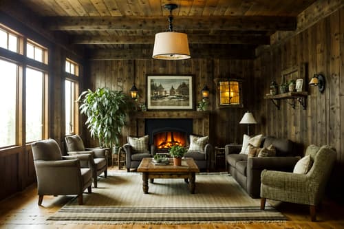 photo from pinterest of cottagecore-style interior designed (hotel lobby interior) with check in desk and sofas and rug and coffee tables and plant and lounge chairs and hanging lamps and furniture. . with rustic and cottage style and traditional and muted colors and natural and earthy and organic and country style. . cinematic photo, highly detailed, cinematic lighting, ultra-detailed, ultrarealistic, photorealism, 8k. trending on pinterest. cottagecore interior design style. masterpiece, cinematic light, ultrarealistic+, photorealistic+, 8k, raw photo, realistic, sharp focus on eyes, (symmetrical eyes), (intact eyes), hyperrealistic, highest quality, best quality, , highly detailed, masterpiece, best quality, extremely detailed 8k wallpaper, masterpiece, best quality, ultra-detailed, best shadow, detailed background, detailed face, detailed eyes, high contrast, best illumination, detailed face, dulux, caustic, dynamic angle, detailed glow. dramatic lighting. highly detailed, insanely detailed hair, symmetrical, intricate details, professionally retouched, 8k high definition. strong bokeh. award winning photo.