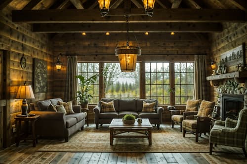 photo from pinterest of cottagecore-style interior designed (hotel lobby interior) with check in desk and sofas and rug and coffee tables and plant and lounge chairs and hanging lamps and furniture. . with rustic and cottage style and traditional and muted colors and natural and earthy and organic and country style. . cinematic photo, highly detailed, cinematic lighting, ultra-detailed, ultrarealistic, photorealism, 8k. trending on pinterest. cottagecore interior design style. masterpiece, cinematic light, ultrarealistic+, photorealistic+, 8k, raw photo, realistic, sharp focus on eyes, (symmetrical eyes), (intact eyes), hyperrealistic, highest quality, best quality, , highly detailed, masterpiece, best quality, extremely detailed 8k wallpaper, masterpiece, best quality, ultra-detailed, best shadow, detailed background, detailed face, detailed eyes, high contrast, best illumination, detailed face, dulux, caustic, dynamic angle, detailed glow. dramatic lighting. highly detailed, insanely detailed hair, symmetrical, intricate details, professionally retouched, 8k high definition. strong bokeh. award winning photo.