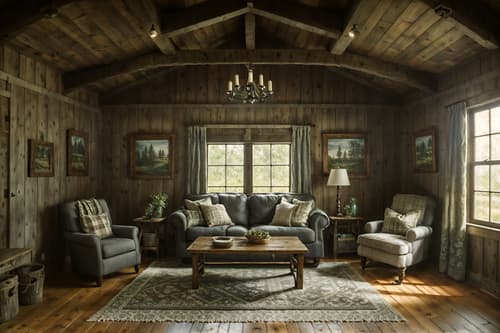 photo from pinterest of cottagecore-style interior designed (exhibition space interior) . with cottage style and country style and muted colors and traditional and floral patterns and rustic and earthy and organic. . cinematic photo, highly detailed, cinematic lighting, ultra-detailed, ultrarealistic, photorealism, 8k. trending on pinterest. cottagecore interior design style. masterpiece, cinematic light, ultrarealistic+, photorealistic+, 8k, raw photo, realistic, sharp focus on eyes, (symmetrical eyes), (intact eyes), hyperrealistic, highest quality, best quality, , highly detailed, masterpiece, best quality, extremely detailed 8k wallpaper, masterpiece, best quality, ultra-detailed, best shadow, detailed background, detailed face, detailed eyes, high contrast, best illumination, detailed face, dulux, caustic, dynamic angle, detailed glow. dramatic lighting. highly detailed, insanely detailed hair, symmetrical, intricate details, professionally retouched, 8k high definition. strong bokeh. award winning photo.