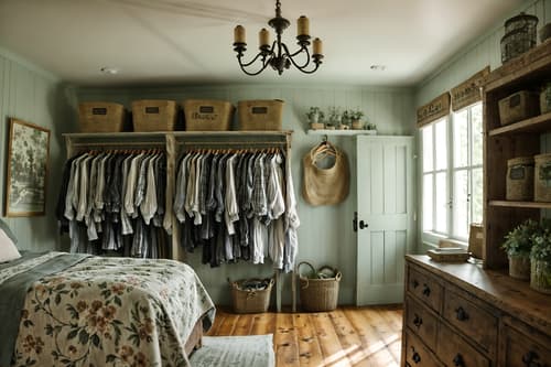 photo from pinterest of cottagecore-style interior designed (clothing store interior) . with cottage style and country style and floral patterns and muted colors and rustic and traditional and natural and organic. . cinematic photo, highly detailed, cinematic lighting, ultra-detailed, ultrarealistic, photorealism, 8k. trending on pinterest. cottagecore interior design style. masterpiece, cinematic light, ultrarealistic+, photorealistic+, 8k, raw photo, realistic, sharp focus on eyes, (symmetrical eyes), (intact eyes), hyperrealistic, highest quality, best quality, , highly detailed, masterpiece, best quality, extremely detailed 8k wallpaper, masterpiece, best quality, ultra-detailed, best shadow, detailed background, detailed face, detailed eyes, high contrast, best illumination, detailed face, dulux, caustic, dynamic angle, detailed glow. dramatic lighting. highly detailed, insanely detailed hair, symmetrical, intricate details, professionally retouched, 8k high definition. strong bokeh. award winning photo.