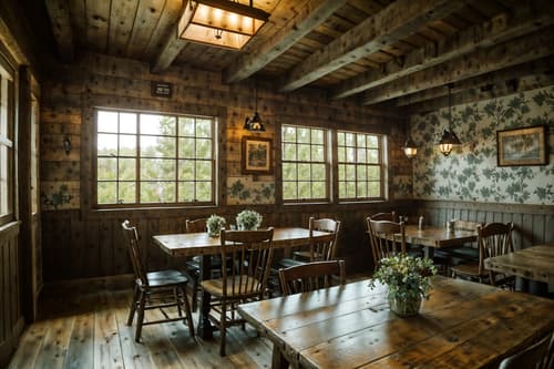 photo from pinterest of cottagecore-style interior designed (coffee shop interior) . with natural and traditional and floral patterns and country style and organic and rustic and muted colors and cottage style. . cinematic photo, highly detailed, cinematic lighting, ultra-detailed, ultrarealistic, photorealism, 8k. trending on pinterest. cottagecore interior design style. masterpiece, cinematic light, ultrarealistic+, photorealistic+, 8k, raw photo, realistic, sharp focus on eyes, (symmetrical eyes), (intact eyes), hyperrealistic, highest quality, best quality, , highly detailed, masterpiece, best quality, extremely detailed 8k wallpaper, masterpiece, best quality, ultra-detailed, best shadow, detailed background, detailed face, detailed eyes, high contrast, best illumination, detailed face, dulux, caustic, dynamic angle, detailed glow. dramatic lighting. highly detailed, insanely detailed hair, symmetrical, intricate details, professionally retouched, 8k high definition. strong bokeh. award winning photo.