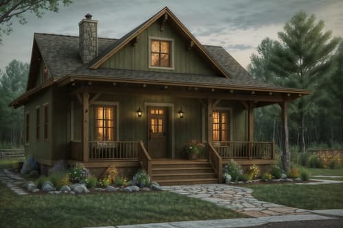 photo from pinterest of cottagecore-style exterior designed (house exterior exterior) . with country style and earthy and floral patterns and natural and muted colors and traditional and cottage style and organic. . cinematic photo, highly detailed, cinematic lighting, ultra-detailed, ultrarealistic, photorealism, 8k. trending on pinterest. cottagecore exterior design style. masterpiece, cinematic light, ultrarealistic+, photorealistic+, 8k, raw photo, realistic, sharp focus on eyes, (symmetrical eyes), (intact eyes), hyperrealistic, highest quality, best quality, , highly detailed, masterpiece, best quality, extremely detailed 8k wallpaper, masterpiece, best quality, ultra-detailed, best shadow, detailed background, detailed face, detailed eyes, high contrast, best illumination, detailed face, dulux, caustic, dynamic angle, detailed glow. dramatic lighting. highly detailed, insanely detailed hair, symmetrical, intricate details, professionally retouched, 8k high definition. strong bokeh. award winning photo.