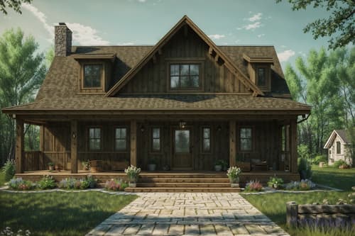 photo from pinterest of cottagecore-style exterior designed (house exterior exterior) . with country style and earthy and floral patterns and natural and muted colors and traditional and cottage style and organic. . cinematic photo, highly detailed, cinematic lighting, ultra-detailed, ultrarealistic, photorealism, 8k. trending on pinterest. cottagecore exterior design style. masterpiece, cinematic light, ultrarealistic+, photorealistic+, 8k, raw photo, realistic, sharp focus on eyes, (symmetrical eyes), (intact eyes), hyperrealistic, highest quality, best quality, , highly detailed, masterpiece, best quality, extremely detailed 8k wallpaper, masterpiece, best quality, ultra-detailed, best shadow, detailed background, detailed face, detailed eyes, high contrast, best illumination, detailed face, dulux, caustic, dynamic angle, detailed glow. dramatic lighting. highly detailed, insanely detailed hair, symmetrical, intricate details, professionally retouched, 8k high definition. strong bokeh. award winning photo.