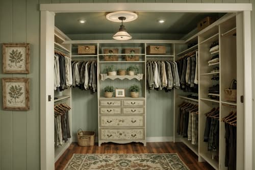 photo from pinterest of cottagecore-style interior designed (walk in closet interior) . with cottage style and country style and muted colors and natural and rustic and organic and earthy and floral patterns. . cinematic photo, highly detailed, cinematic lighting, ultra-detailed, ultrarealistic, photorealism, 8k. trending on pinterest. cottagecore interior design style. masterpiece, cinematic light, ultrarealistic+, photorealistic+, 8k, raw photo, realistic, sharp focus on eyes, (symmetrical eyes), (intact eyes), hyperrealistic, highest quality, best quality, , highly detailed, masterpiece, best quality, extremely detailed 8k wallpaper, masterpiece, best quality, ultra-detailed, best shadow, detailed background, detailed face, detailed eyes, high contrast, best illumination, detailed face, dulux, caustic, dynamic angle, detailed glow. dramatic lighting. highly detailed, insanely detailed hair, symmetrical, intricate details, professionally retouched, 8k high definition. strong bokeh. award winning photo.