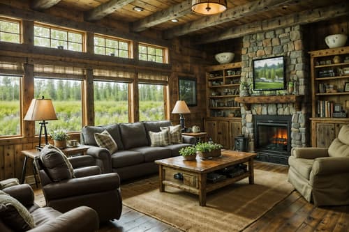 photo from pinterest of cottagecore-style interior designed (living room interior) with televisions and coffee tables and occasional tables and chairs and electric lamps and plant and bookshelves and furniture. . with cottage style and traditional and natural and rustic and earthy and muted colors and country style and organic. . cinematic photo, highly detailed, cinematic lighting, ultra-detailed, ultrarealistic, photorealism, 8k. trending on pinterest. cottagecore interior design style. masterpiece, cinematic light, ultrarealistic+, photorealistic+, 8k, raw photo, realistic, sharp focus on eyes, (symmetrical eyes), (intact eyes), hyperrealistic, highest quality, best quality, , highly detailed, masterpiece, best quality, extremely detailed 8k wallpaper, masterpiece, best quality, ultra-detailed, best shadow, detailed background, detailed face, detailed eyes, high contrast, best illumination, detailed face, dulux, caustic, dynamic angle, detailed glow. dramatic lighting. highly detailed, insanely detailed hair, symmetrical, intricate details, professionally retouched, 8k high definition. strong bokeh. award winning photo.