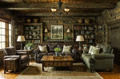 photo from pinterest of cottagecore-style interior designed (living room interior) with televisions and coffee tables and occasional tables and chairs and electric lamps and plant and bookshelves and furniture. . with cottage style and traditional and natural and rustic and earthy and muted colors and country style and organic. . cinematic photo, highly detailed, cinematic lighting, ultra-detailed, ultrarealistic, photorealism, 8k. trending on pinterest. cottagecore interior design style. masterpiece, cinematic light, ultrarealistic+, photorealistic+, 8k, raw photo, realistic, sharp focus on eyes, (symmetrical eyes), (intact eyes), hyperrealistic, highest quality, best quality, , highly detailed, masterpiece, best quality, extremely detailed 8k wallpaper, masterpiece, best quality, ultra-detailed, best shadow, detailed background, detailed face, detailed eyes, high contrast, best illumination, detailed face, dulux, caustic, dynamic angle, detailed glow. dramatic lighting. highly detailed, insanely detailed hair, symmetrical, intricate details, professionally retouched, 8k high definition. strong bokeh. award winning photo.