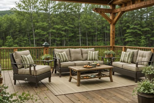 photo from pinterest of cottagecore-style designed (outdoor patio ) with patio couch with pillows and deck with deck chairs and grass and plant and barbeque or grill and patio couch with pillows. . with cottage style and country style and rustic and earthy and traditional and muted colors and natural and organic. . cinematic photo, highly detailed, cinematic lighting, ultra-detailed, ultrarealistic, photorealism, 8k. trending on pinterest. cottagecore design style. masterpiece, cinematic light, ultrarealistic+, photorealistic+, 8k, raw photo, realistic, sharp focus on eyes, (symmetrical eyes), (intact eyes), hyperrealistic, highest quality, best quality, , highly detailed, masterpiece, best quality, extremely detailed 8k wallpaper, masterpiece, best quality, ultra-detailed, best shadow, detailed background, detailed face, detailed eyes, high contrast, best illumination, detailed face, dulux, caustic, dynamic angle, detailed glow. dramatic lighting. highly detailed, insanely detailed hair, symmetrical, intricate details, professionally retouched, 8k high definition. strong bokeh. award winning photo.