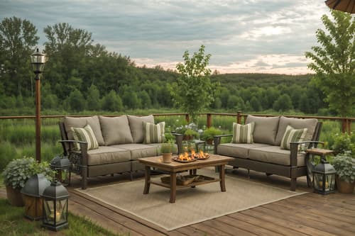 photo from pinterest of cottagecore-style designed (outdoor patio ) with patio couch with pillows and deck with deck chairs and grass and plant and barbeque or grill and patio couch with pillows. . with cottage style and country style and rustic and earthy and traditional and muted colors and natural and organic. . cinematic photo, highly detailed, cinematic lighting, ultra-detailed, ultrarealistic, photorealism, 8k. trending on pinterest. cottagecore design style. masterpiece, cinematic light, ultrarealistic+, photorealistic+, 8k, raw photo, realistic, sharp focus on eyes, (symmetrical eyes), (intact eyes), hyperrealistic, highest quality, best quality, , highly detailed, masterpiece, best quality, extremely detailed 8k wallpaper, masterpiece, best quality, ultra-detailed, best shadow, detailed background, detailed face, detailed eyes, high contrast, best illumination, detailed face, dulux, caustic, dynamic angle, detailed glow. dramatic lighting. highly detailed, insanely detailed hair, symmetrical, intricate details, professionally retouched, 8k high definition. strong bokeh. award winning photo.