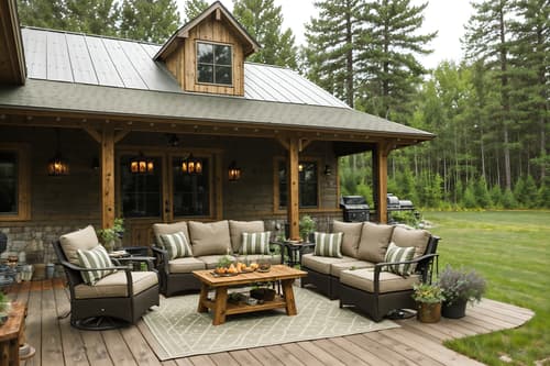 photo from pinterest of cottagecore-style designed (outdoor patio ) with patio couch with pillows and deck with deck chairs and grass and plant and barbeque or grill and patio couch with pillows. . with cottage style and country style and rustic and earthy and traditional and muted colors and natural and organic. . cinematic photo, highly detailed, cinematic lighting, ultra-detailed, ultrarealistic, photorealism, 8k. trending on pinterest. cottagecore design style. masterpiece, cinematic light, ultrarealistic+, photorealistic+, 8k, raw photo, realistic, sharp focus on eyes, (symmetrical eyes), (intact eyes), hyperrealistic, highest quality, best quality, , highly detailed, masterpiece, best quality, extremely detailed 8k wallpaper, masterpiece, best quality, ultra-detailed, best shadow, detailed background, detailed face, detailed eyes, high contrast, best illumination, detailed face, dulux, caustic, dynamic angle, detailed glow. dramatic lighting. highly detailed, insanely detailed hair, symmetrical, intricate details, professionally retouched, 8k high definition. strong bokeh. award winning photo.