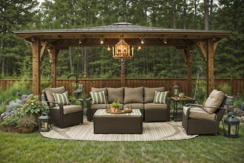 photo from pinterest of cottagecore-style designed (outdoor patio ) with patio couch with pillows and deck with deck chairs and grass and plant and barbeque or grill and patio couch with pillows. . with cottage style and country style and rustic and earthy and traditional and muted colors and natural and organic. . cinematic photo, highly detailed, cinematic lighting, ultra-detailed, ultrarealistic, photorealism, 8k. trending on pinterest. cottagecore design style. masterpiece, cinematic light, ultrarealistic+, photorealistic+, 8k, raw photo, realistic, sharp focus on eyes, (symmetrical eyes), (intact eyes), hyperrealistic, highest quality, best quality, , highly detailed, masterpiece, best quality, extremely detailed 8k wallpaper, masterpiece, best quality, ultra-detailed, best shadow, detailed background, detailed face, detailed eyes, high contrast, best illumination, detailed face, dulux, caustic, dynamic angle, detailed glow. dramatic lighting. highly detailed, insanely detailed hair, symmetrical, intricate details, professionally retouched, 8k high definition. strong bokeh. award winning photo.