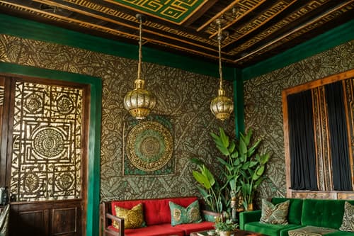 photo from pinterest of bohemian-style interior designed (coffee shop interior) . with metals and playful patterns and bold patterns and carefree layers of pattern, texture, and color and mixed patterns and woods and travel trinkets and lush green nature. . cinematic photo, highly detailed, cinematic lighting, ultra-detailed, ultrarealistic, photorealism, 8k. trending on pinterest. bohemian interior design style. masterpiece, cinematic light, ultrarealistic+, photorealistic+, 8k, raw photo, realistic, sharp focus on eyes, (symmetrical eyes), (intact eyes), hyperrealistic, highest quality, best quality, , highly detailed, masterpiece, best quality, extremely detailed 8k wallpaper, masterpiece, best quality, ultra-detailed, best shadow, detailed background, detailed face, detailed eyes, high contrast, best illumination, detailed face, dulux, caustic, dynamic angle, detailed glow. dramatic lighting. highly detailed, insanely detailed hair, symmetrical, intricate details, professionally retouched, 8k high definition. strong bokeh. award winning photo.