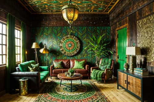 photo from pinterest of bohemian-style interior designed (gaming room interior) . with metals and woods and playful textures and bold patterns and animal hides and lush green nature and carefree layers of pattern, texture, and color and natural materials. . cinematic photo, highly detailed, cinematic lighting, ultra-detailed, ultrarealistic, photorealism, 8k. trending on pinterest. bohemian interior design style. masterpiece, cinematic light, ultrarealistic+, photorealistic+, 8k, raw photo, realistic, sharp focus on eyes, (symmetrical eyes), (intact eyes), hyperrealistic, highest quality, best quality, , highly detailed, masterpiece, best quality, extremely detailed 8k wallpaper, masterpiece, best quality, ultra-detailed, best shadow, detailed background, detailed face, detailed eyes, high contrast, best illumination, detailed face, dulux, caustic, dynamic angle, detailed glow. dramatic lighting. highly detailed, insanely detailed hair, symmetrical, intricate details, professionally retouched, 8k high definition. strong bokeh. award winning photo.