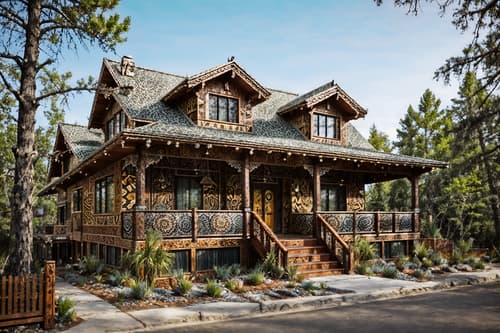 photo from pinterest of bohemian-style exterior designed (house exterior exterior) . with playful patterns and animal hides and bold patterns and mixed patterns and playful textures and woods and natural materials and carefree layers of pattern, texture, and color. . cinematic photo, highly detailed, cinematic lighting, ultra-detailed, ultrarealistic, photorealism, 8k. trending on pinterest. bohemian exterior design style. masterpiece, cinematic light, ultrarealistic+, photorealistic+, 8k, raw photo, realistic, sharp focus on eyes, (symmetrical eyes), (intact eyes), hyperrealistic, highest quality, best quality, , highly detailed, masterpiece, best quality, extremely detailed 8k wallpaper, masterpiece, best quality, ultra-detailed, best shadow, detailed background, detailed face, detailed eyes, high contrast, best illumination, detailed face, dulux, caustic, dynamic angle, detailed glow. dramatic lighting. highly detailed, insanely detailed hair, symmetrical, intricate details, professionally retouched, 8k high definition. strong bokeh. award winning photo.
