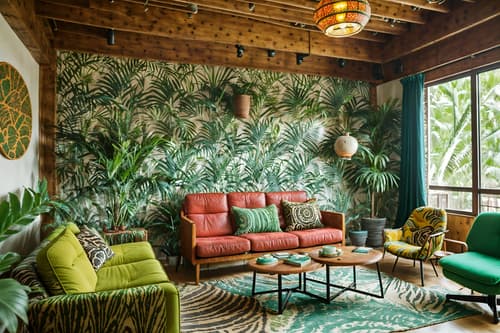 photo from pinterest of bohemian-style interior designed (coworking space interior) with lounge chairs and seating area with sofa and office chairs and office desks and lounge chairs. . with carefree layers of pattern, texture, and color and playful patterns and animal hides and lush green nature and bold patterns and playful textures and natural materials and woods. . cinematic photo, highly detailed, cinematic lighting, ultra-detailed, ultrarealistic, photorealism, 8k. trending on pinterest. bohemian interior design style. masterpiece, cinematic light, ultrarealistic+, photorealistic+, 8k, raw photo, realistic, sharp focus on eyes, (symmetrical eyes), (intact eyes), hyperrealistic, highest quality, best quality, , highly detailed, masterpiece, best quality, extremely detailed 8k wallpaper, masterpiece, best quality, ultra-detailed, best shadow, detailed background, detailed face, detailed eyes, high contrast, best illumination, detailed face, dulux, caustic, dynamic angle, detailed glow. dramatic lighting. highly detailed, insanely detailed hair, symmetrical, intricate details, professionally retouched, 8k high definition. strong bokeh. award winning photo.