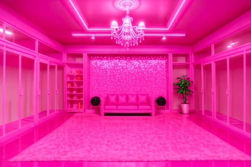 photo from pinterest of hot pink-style interior designed (exhibition space interior) . with hot pink barbie walls and barbie glitter and sparkle and hot pink barbie colors and barbie plastic interior and barbie sofa and barbie closet and barbie style interior and barbie bold rosy hues like fuchsia and magenta. . cinematic photo, highly detailed, cinematic lighting, ultra-detailed, ultrarealistic, photorealism, 8k. trending on pinterest. hot pink interior design style. masterpiece, cinematic light, ultrarealistic+, photorealistic+, 8k, raw photo, realistic, sharp focus on eyes, (symmetrical eyes), (intact eyes), hyperrealistic, highest quality, best quality, , highly detailed, masterpiece, best quality, extremely detailed 8k wallpaper, masterpiece, best quality, ultra-detailed, best shadow, detailed background, detailed face, detailed eyes, high contrast, best illumination, detailed face, dulux, caustic, dynamic angle, detailed glow. dramatic lighting. highly detailed, insanely detailed hair, symmetrical, intricate details, professionally retouched, 8k high definition. strong bokeh. award winning photo.