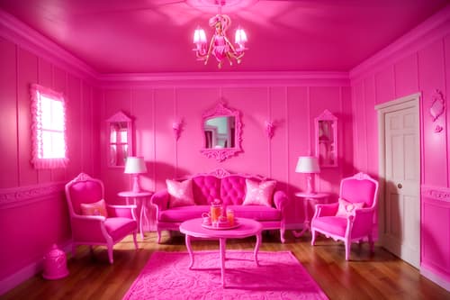 photo from pinterest of hot pink-style interior designed (attic interior) . with hot pink barbie walls and barbie closet and barbie sofa and barbie bold rosy hues like fuchsia and magenta and barbie plastic interior and barbie chairs and hot pink barbie colors and barbie style interior. . cinematic photo, highly detailed, cinematic lighting, ultra-detailed, ultrarealistic, photorealism, 8k. trending on pinterest. hot pink interior design style. masterpiece, cinematic light, ultrarealistic+, photorealistic+, 8k, raw photo, realistic, sharp focus on eyes, (symmetrical eyes), (intact eyes), hyperrealistic, highest quality, best quality, , highly detailed, masterpiece, best quality, extremely detailed 8k wallpaper, masterpiece, best quality, ultra-detailed, best shadow, detailed background, detailed face, detailed eyes, high contrast, best illumination, detailed face, dulux, caustic, dynamic angle, detailed glow. dramatic lighting. highly detailed, insanely detailed hair, symmetrical, intricate details, professionally retouched, 8k high definition. strong bokeh. award winning photo.