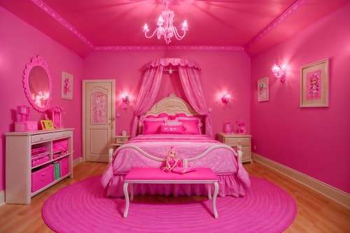 photo from pinterest of hot pink-style interior designed (attic interior) . with hot pink barbie walls and barbie closet and barbie sofa and barbie bold rosy hues like fuchsia and magenta and barbie plastic interior and barbie chairs and hot pink barbie colors and barbie style interior. . cinematic photo, highly detailed, cinematic lighting, ultra-detailed, ultrarealistic, photorealism, 8k. trending on pinterest. hot pink interior design style. masterpiece, cinematic light, ultrarealistic+, photorealistic+, 8k, raw photo, realistic, sharp focus on eyes, (symmetrical eyes), (intact eyes), hyperrealistic, highest quality, best quality, , highly detailed, masterpiece, best quality, extremely detailed 8k wallpaper, masterpiece, best quality, ultra-detailed, best shadow, detailed background, detailed face, detailed eyes, high contrast, best illumination, detailed face, dulux, caustic, dynamic angle, detailed glow. dramatic lighting. highly detailed, insanely detailed hair, symmetrical, intricate details, professionally retouched, 8k high definition. strong bokeh. award winning photo.