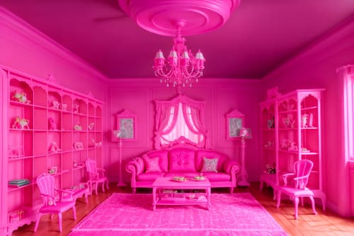photo from pinterest of hot pink-style interior designed (attic interior) . with hot pink barbie walls and barbie closet and barbie sofa and barbie bold rosy hues like fuchsia and magenta and barbie plastic interior and barbie chairs and hot pink barbie colors and barbie style interior. . cinematic photo, highly detailed, cinematic lighting, ultra-detailed, ultrarealistic, photorealism, 8k. trending on pinterest. hot pink interior design style. masterpiece, cinematic light, ultrarealistic+, photorealistic+, 8k, raw photo, realistic, sharp focus on eyes, (symmetrical eyes), (intact eyes), hyperrealistic, highest quality, best quality, , highly detailed, masterpiece, best quality, extremely detailed 8k wallpaper, masterpiece, best quality, ultra-detailed, best shadow, detailed background, detailed face, detailed eyes, high contrast, best illumination, detailed face, dulux, caustic, dynamic angle, detailed glow. dramatic lighting. highly detailed, insanely detailed hair, symmetrical, intricate details, professionally retouched, 8k high definition. strong bokeh. award winning photo.